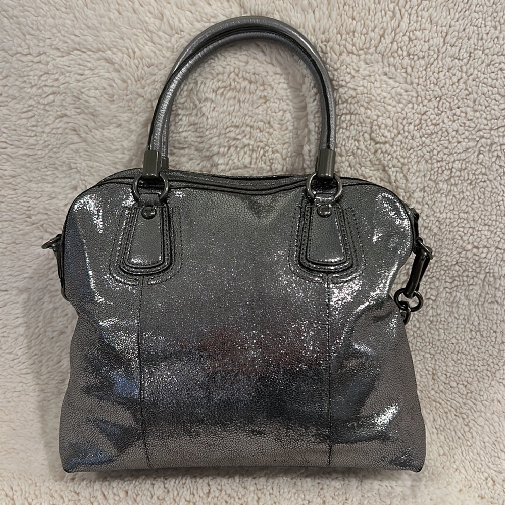 Coach Metallic Studded Shoulder Bag - Picture 6 of 11